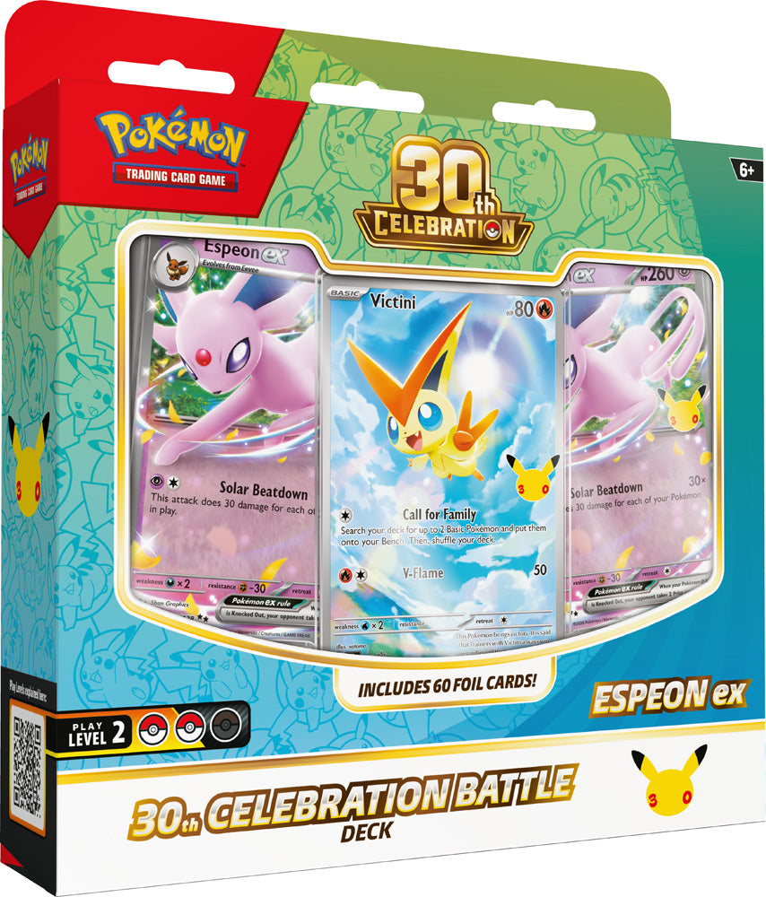 pokemon tcg deck card limit Pokémon TCG: 30th Celebration Battle Deck— Espeon ex / Umbreon ex Pre- – Collectors Guild Certificate number:109521584 pikachu buffet cards One Piece Card Game