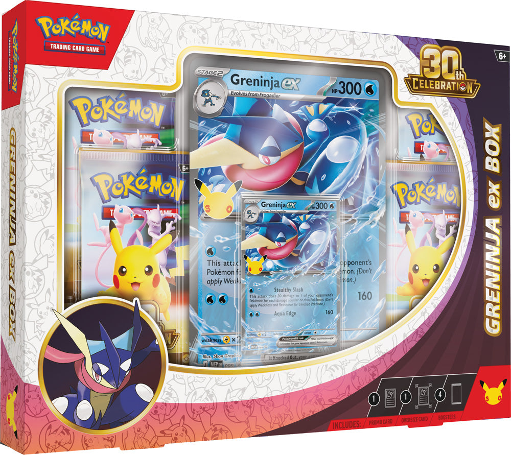 Pokemon TCG: 30th Celebration Sylveon ex Box / Greninja ex Box Pre-Order (Pick up in-store only, Limit 2)