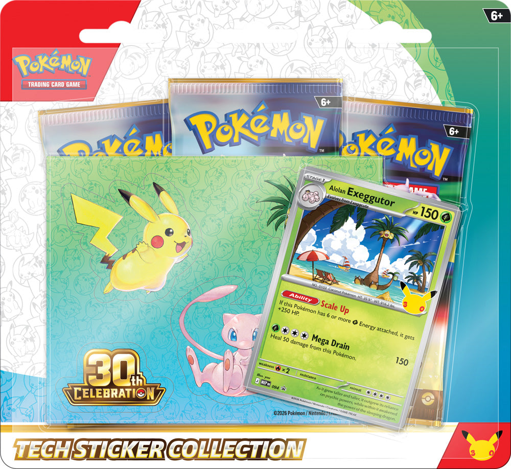 Pokémon TCG: 30th Celebration Tech Sticker Collection Pre-Order (Pick up in-store only, Limit 2)