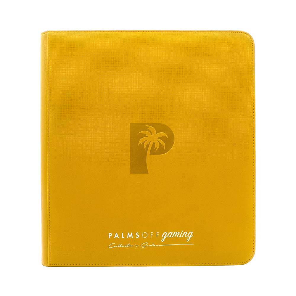 Palms Off Collector’s Series 12 Pocket Zip Binder – YELLOW