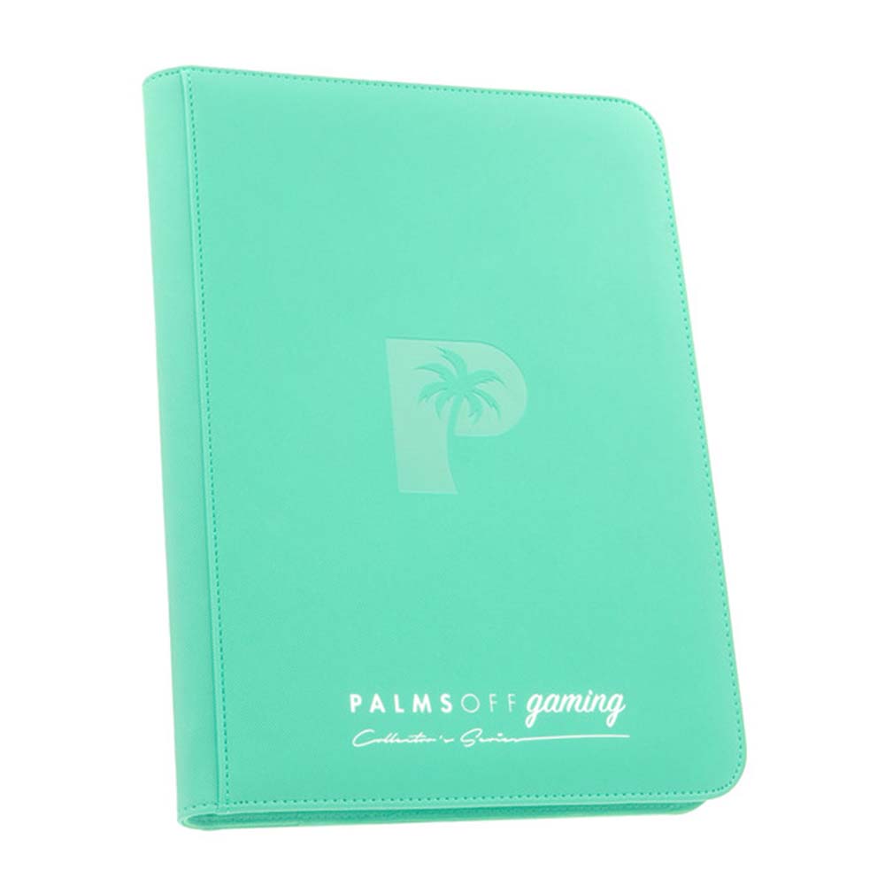 Palms Off Collector’s Series 9 Pocket Zip Binder – TURQUOISE
