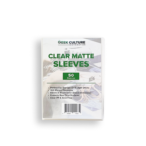 Geek Culture – Clear Matte Sleeves (50ct)