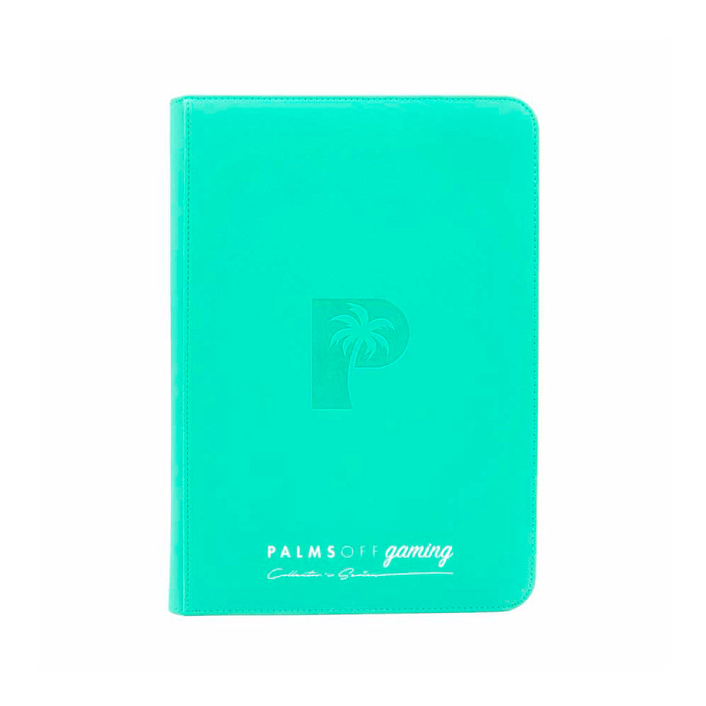 Palms Off Collector’s Series Top Loader Zip Binder – Turquoise