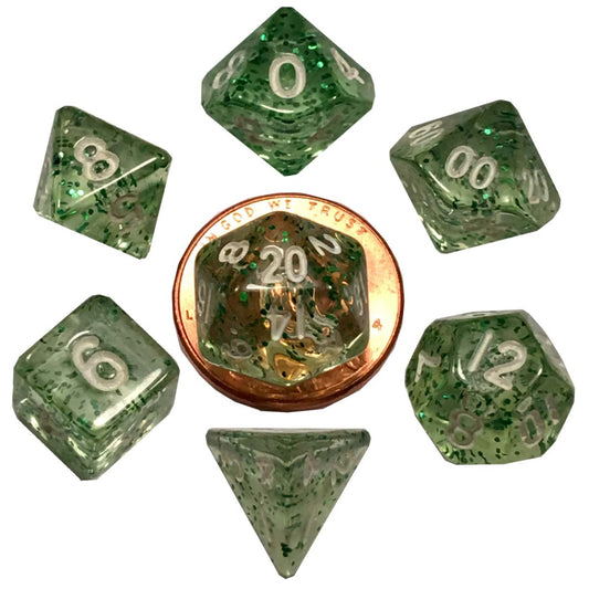 MDG – Mini Polyhedral Dice Set: Ethereal Green