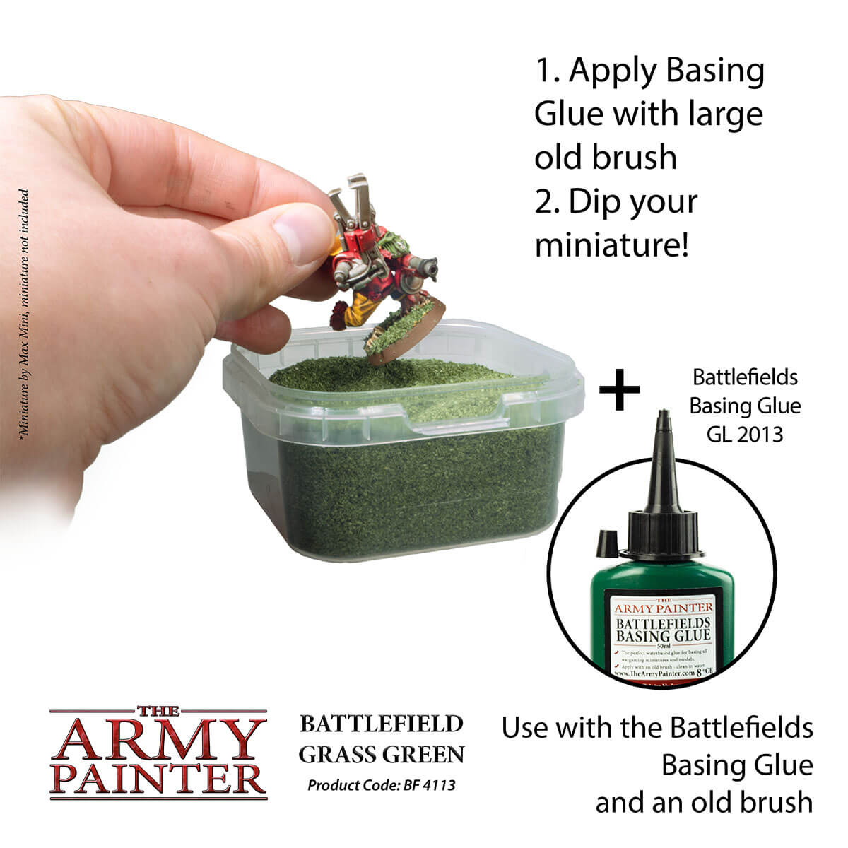 Army Painter Basing - Battlefield Grass Green Flock