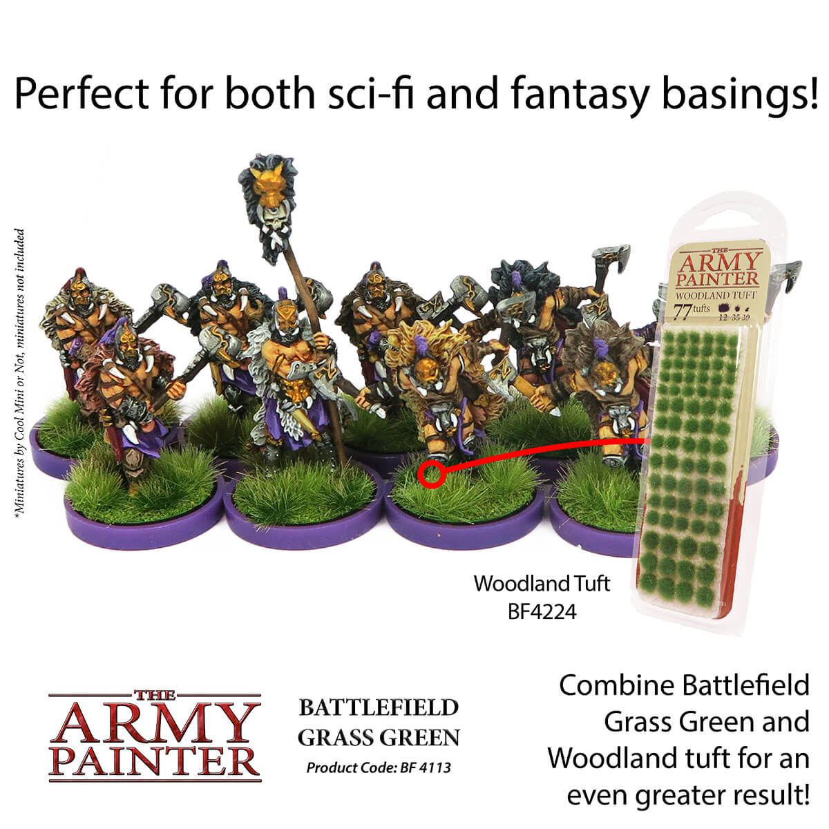 Army Painter Basing - Battlefield Grass Green Flock