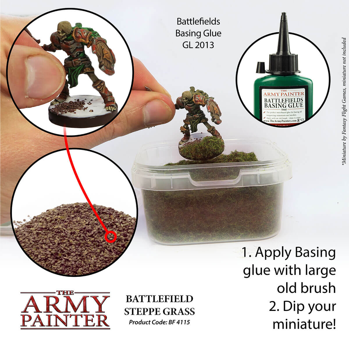Army Painter Basing - Steppe Grass Static