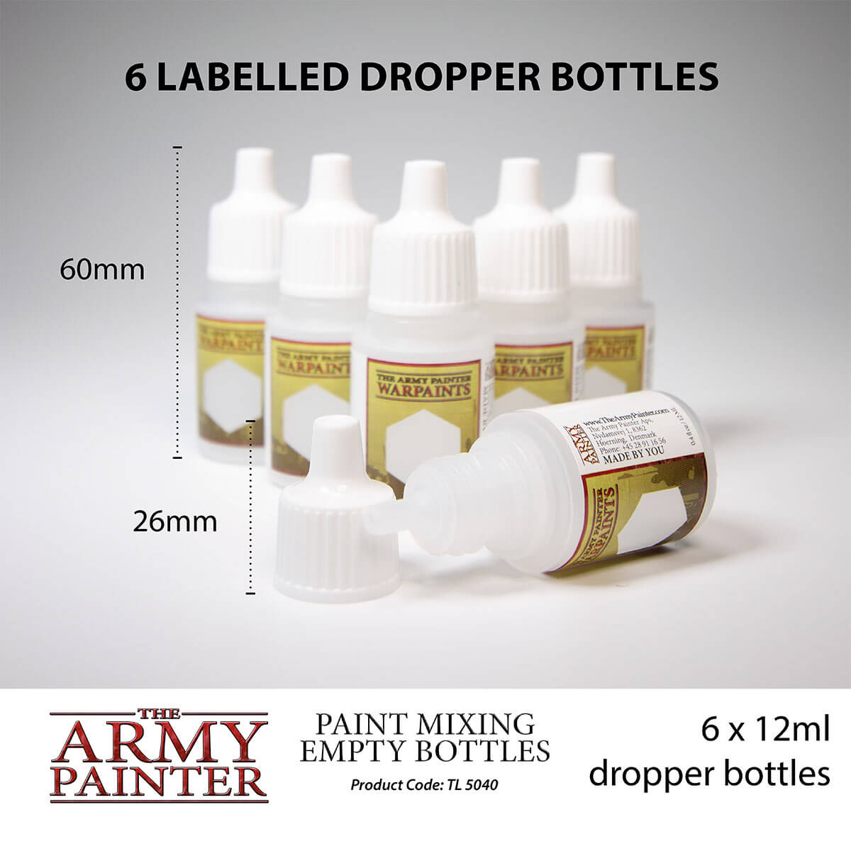 Army Painter Tools - Empty Paint Mixing Bottles