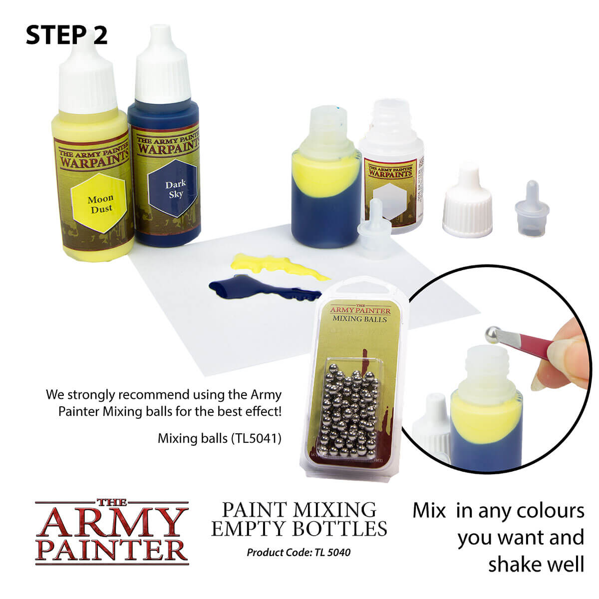 Army Painter Tools - Empty Paint Mixing Bottles