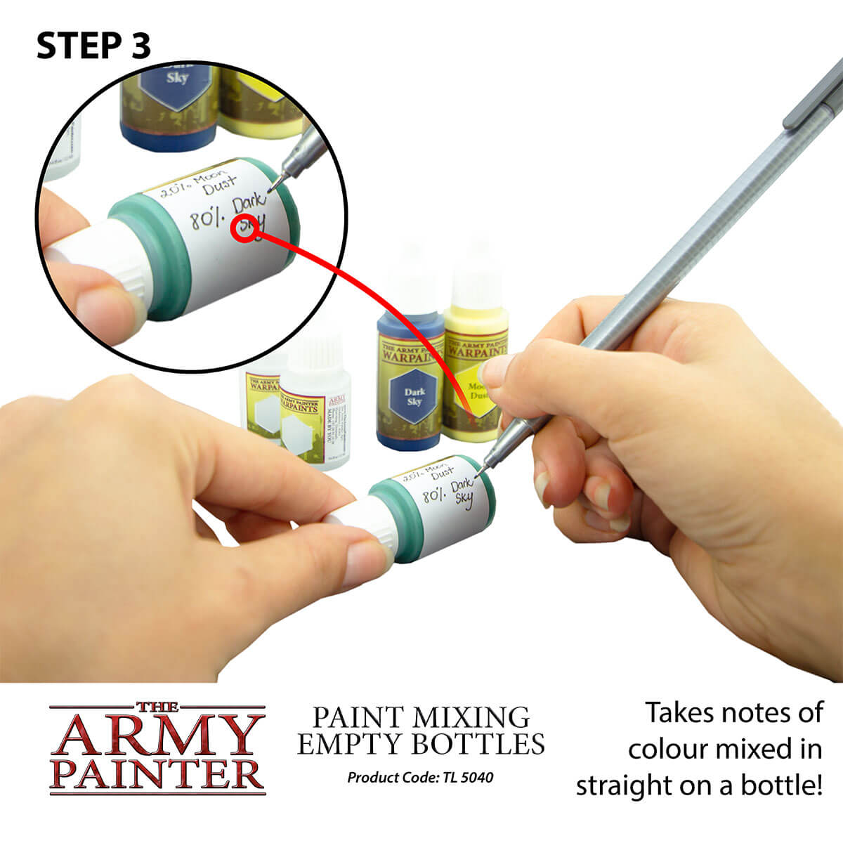Army Painter Tools - Empty Paint Mixing Bottles