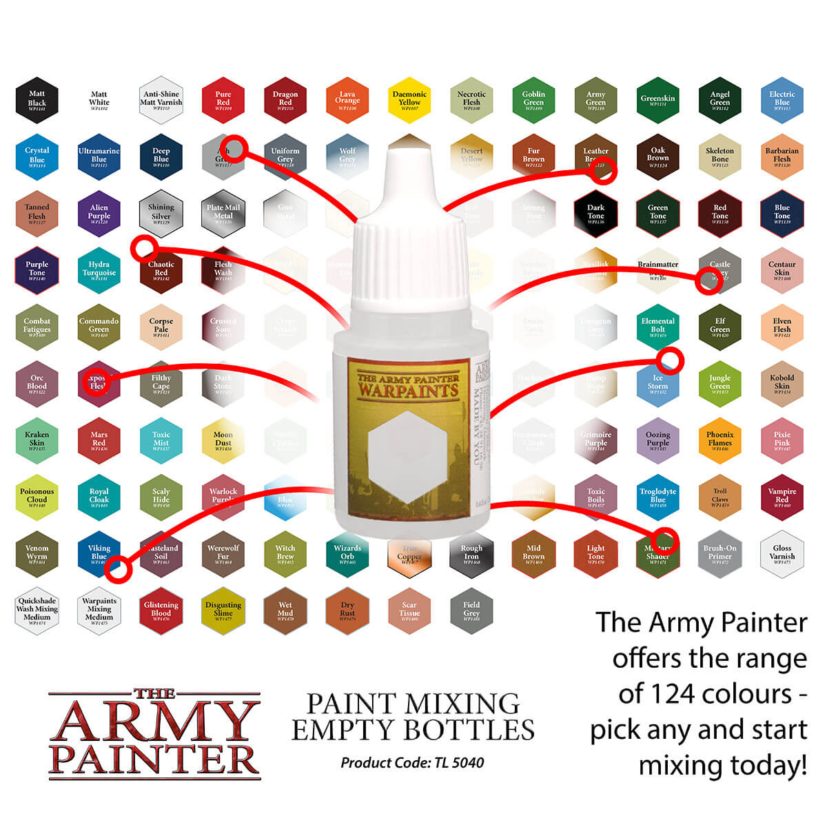 Army Painter Tools - Empty Paint Mixing Bottles