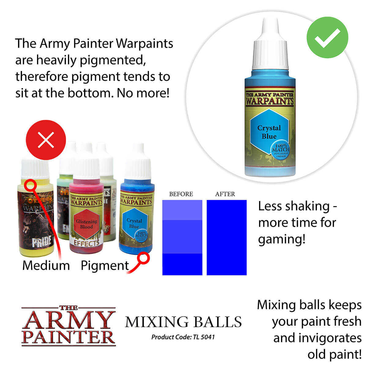 Army Painter Tools - Paint Mixing Balls Stainless Steel