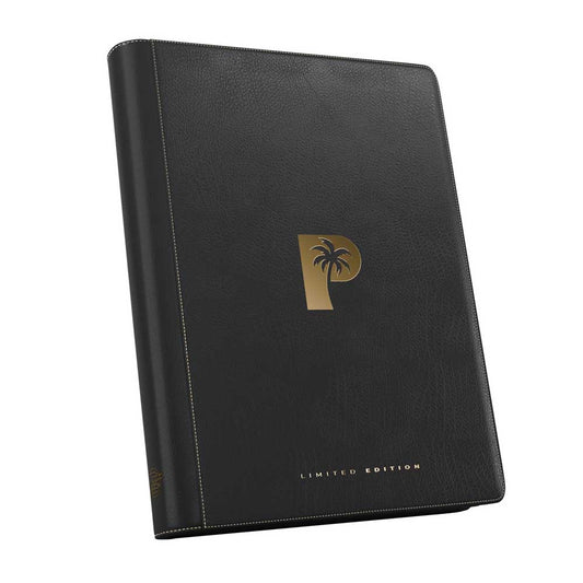 Palms Off Limited Ed. Mega Capacity 16 Pocket Binder – Black and Gold (1280 slot)
