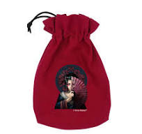 Dice Pouch Anne Stokes  Geisha Skull