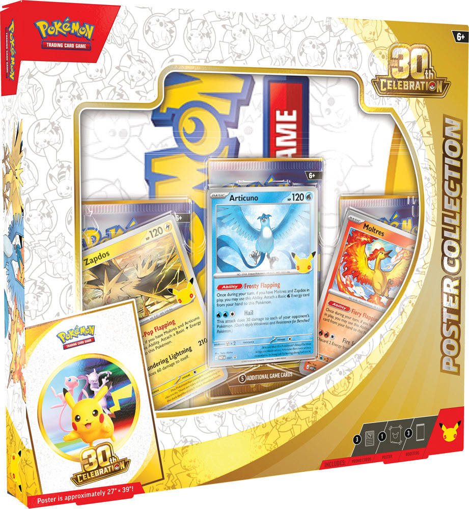 Pokémon TCG: 30th Celebration Poster Collection Pre-Order (Pick up in-store only, Limit 1)
