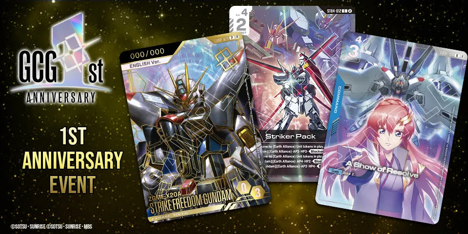 GUNDAM CARD GAME 1st Anniversary Event Mt Roskill, Sunday October 18, 2026 2:30 p.m