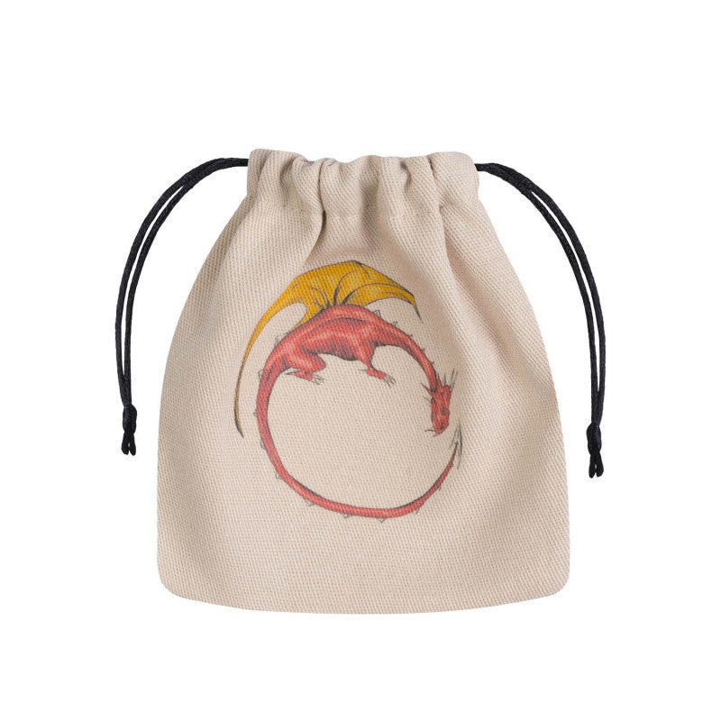 QW – Dragon Beige & multicolor Dice Bag