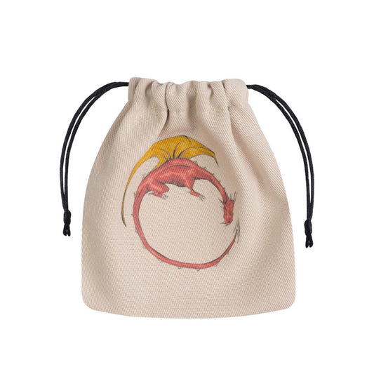 QW – Dragon Beige & multicolor Dice Bag