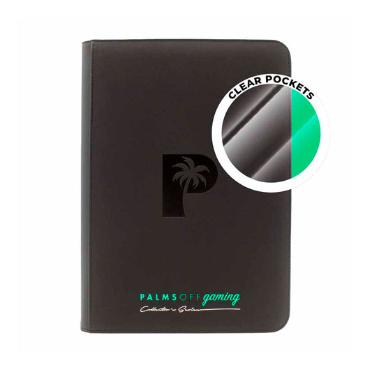 Palms Off Collector’s Series Top Loader Zip Binder – Black