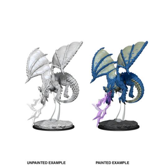D&D Nolzurs Marvelous Unpainted Miniatures Young Blue Dragon