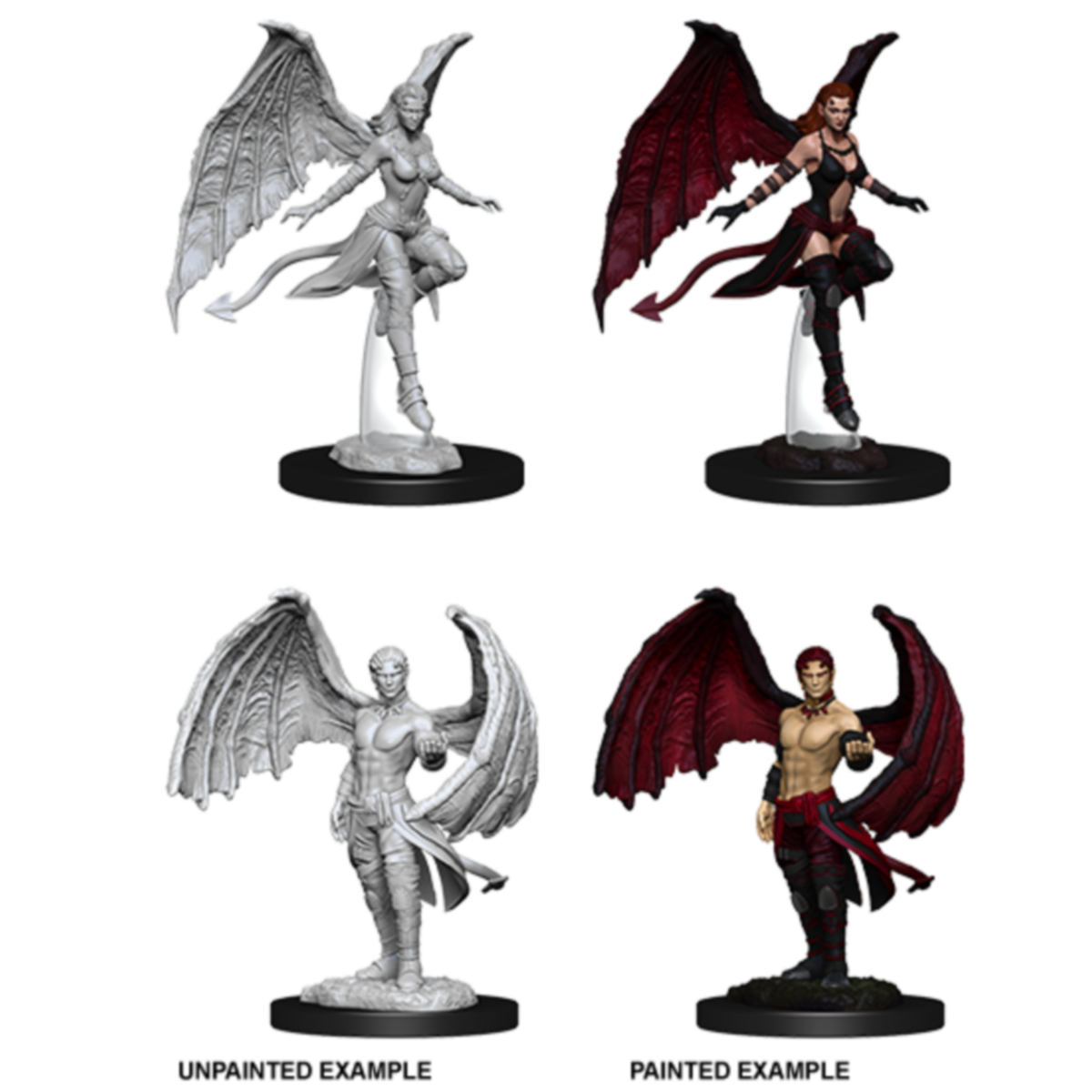 D&D Nolzurs Marvelous Unpainted Miniatures Succubus & Incubus