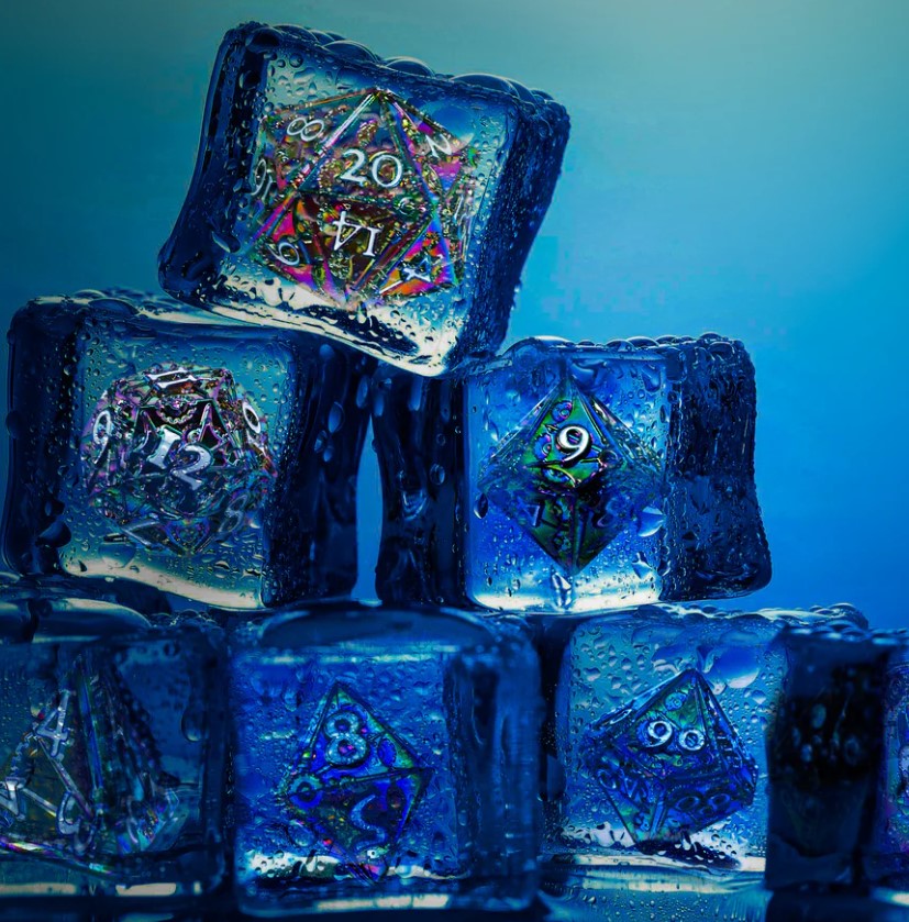 Steampunk Demons Polyhedral Dice Set
