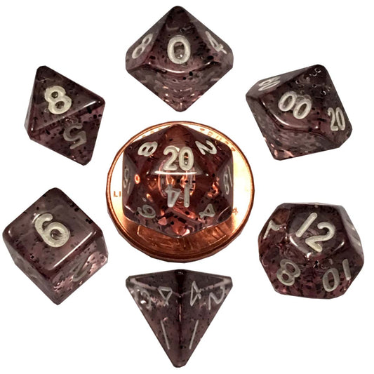 MDG – Mini Polyhedral Dice Set: Ethereal Black