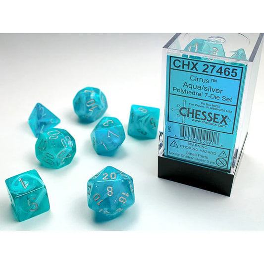 Chessex – Festive Violet w/white Classic Polyhedra