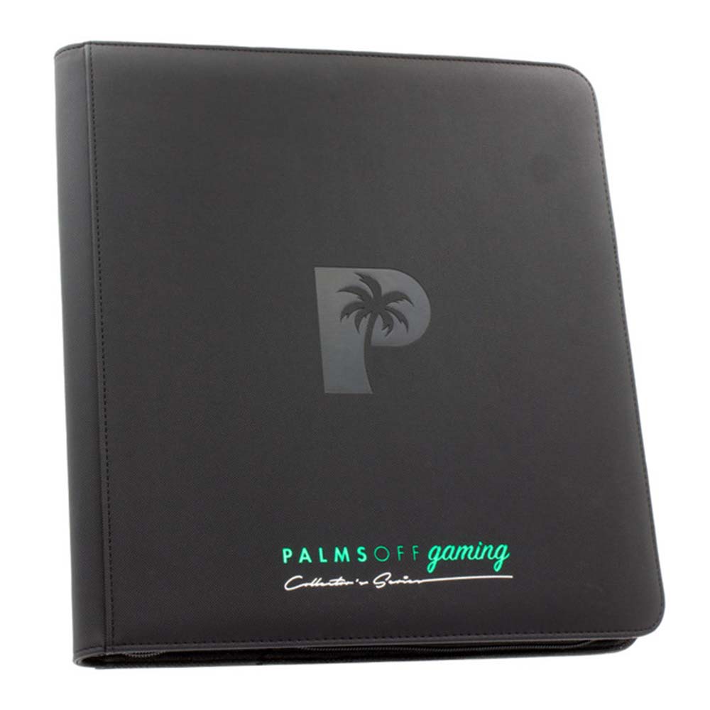 Palms Off Collector’s Series 12 Pocket Zip Binder – BLACK