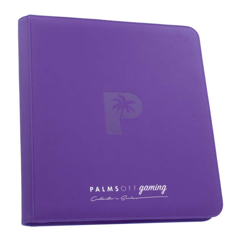 Palms Off Collector’s Series 12 Pocket Zip Binder – PURPLE