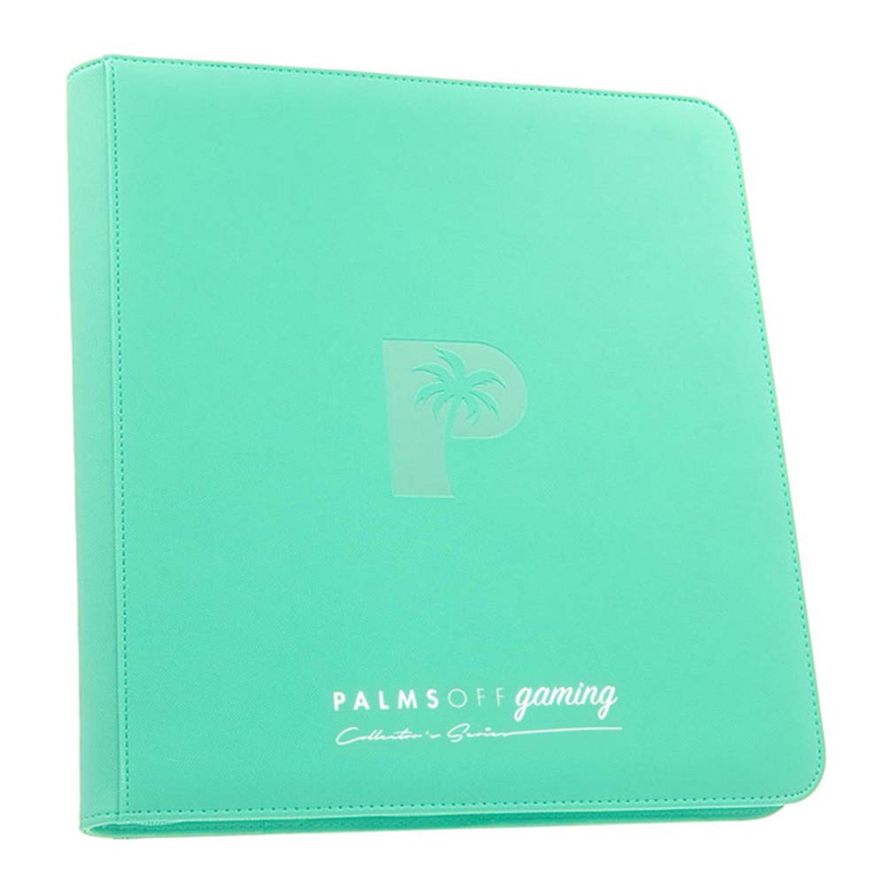 Palms Off Collector’s Series 12 Pocket Zip Binder – TURQUOISE