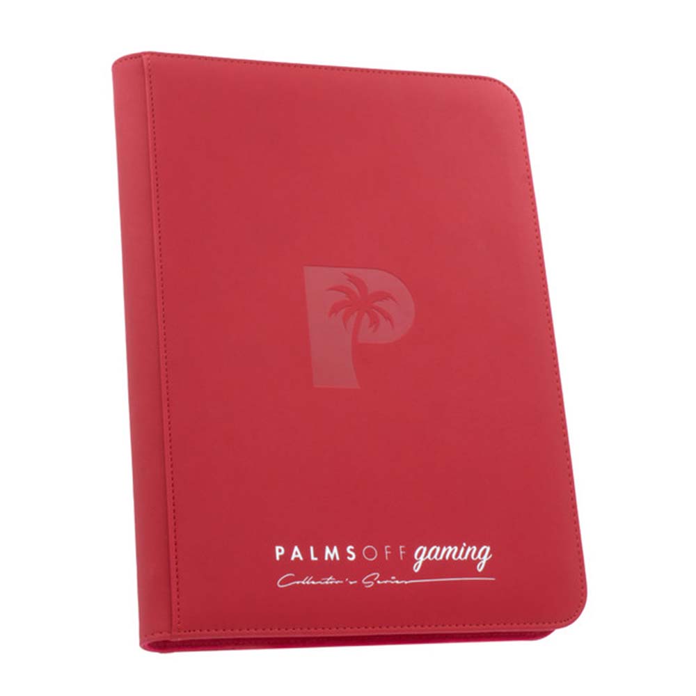 Palms Off Collector’s Series 9 Pocket Zip Binder – RED