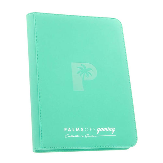 Palms Off Collector’s Series 9 Pocket Zip Binder – TURQUOISE