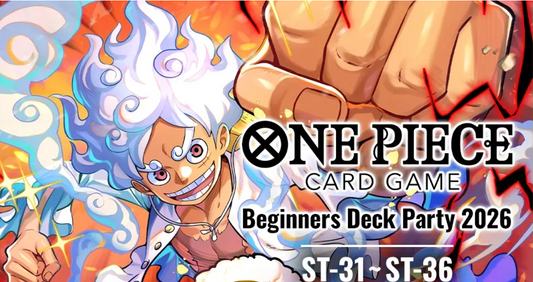 One Piece Beginners Deck Party 2026 [ST-31]~[ST-36] Wed. August 5, 2026 04:00 PM Collectors Guild Waiuku