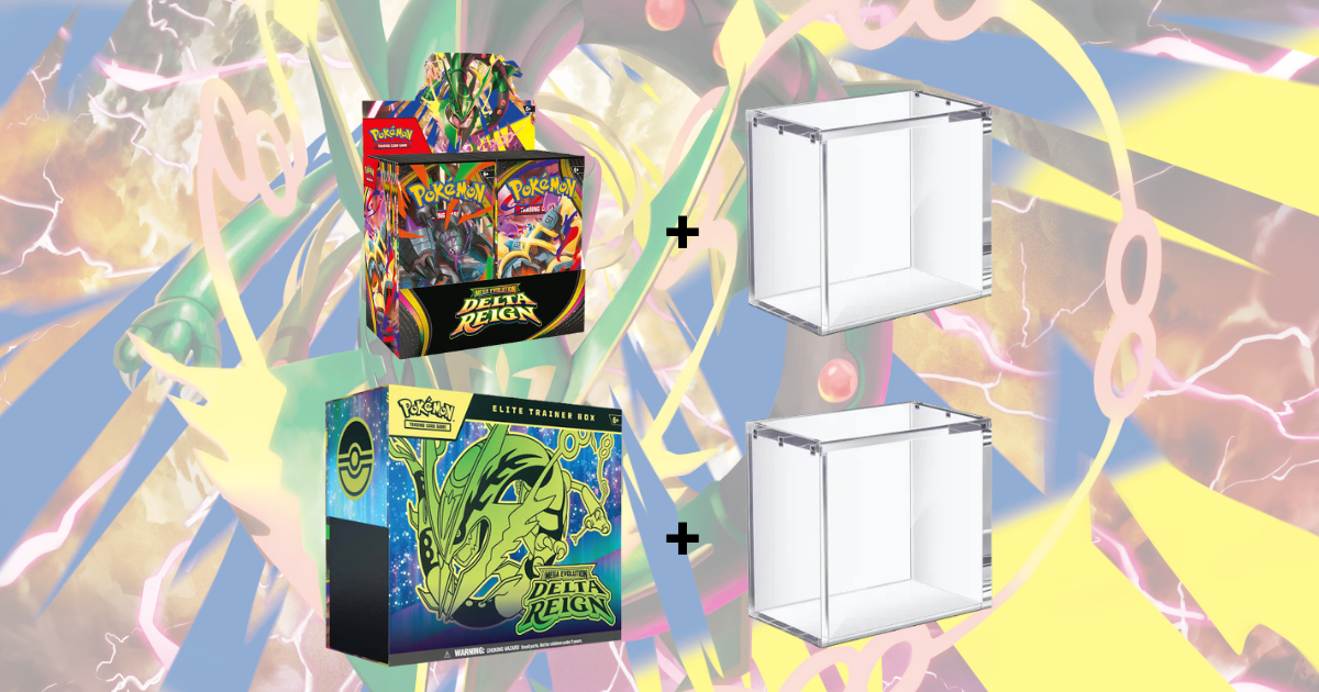 Pokémon TCG: Mega Evolution—Delta Reign Booster Box & Elite Trainer Box Acrylic Bundle (Pick-up only, Pre-Order)