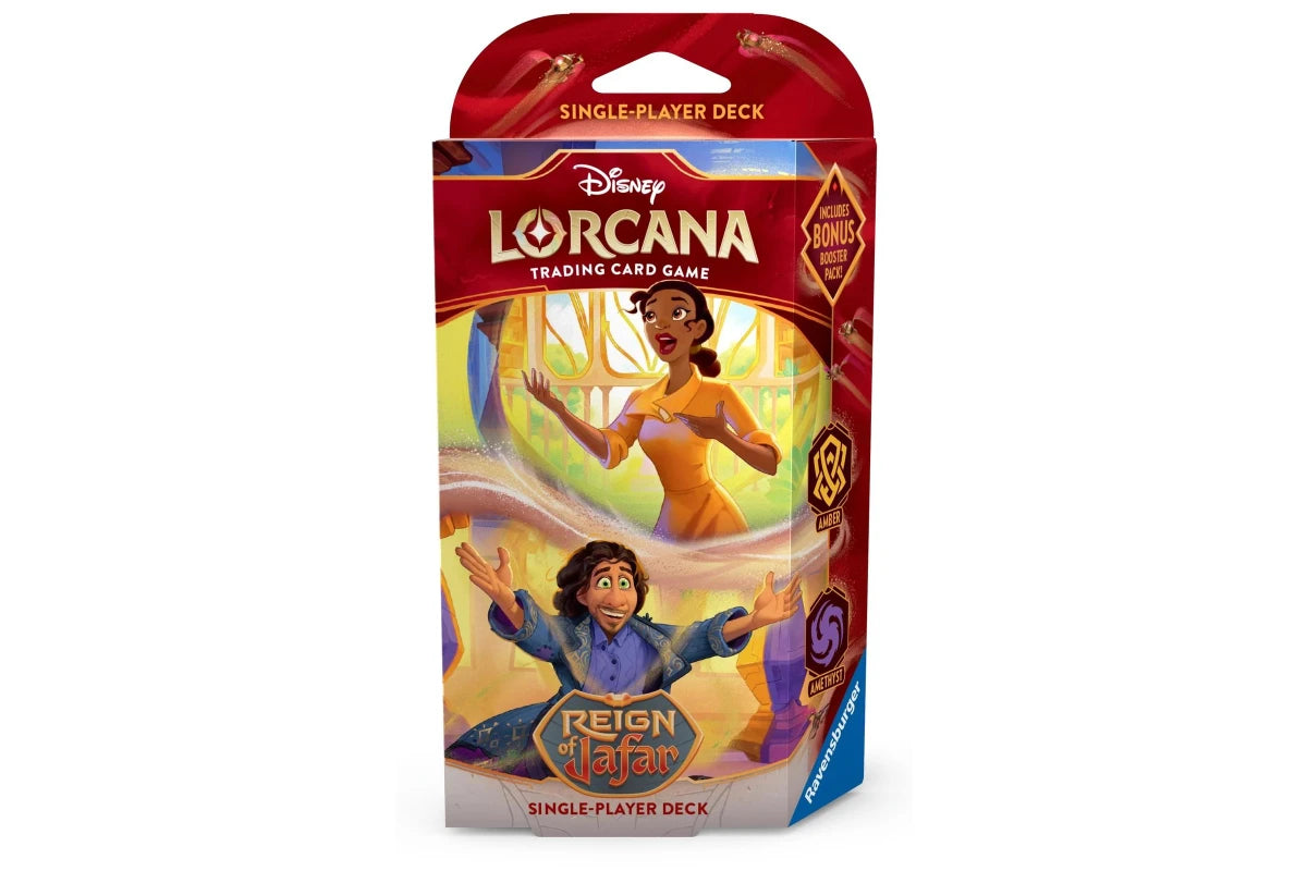 Disney's Lorcana: Reign on Jafar - Tiana & Bruno - Single-Player Deck (Amber/Amerthyst)