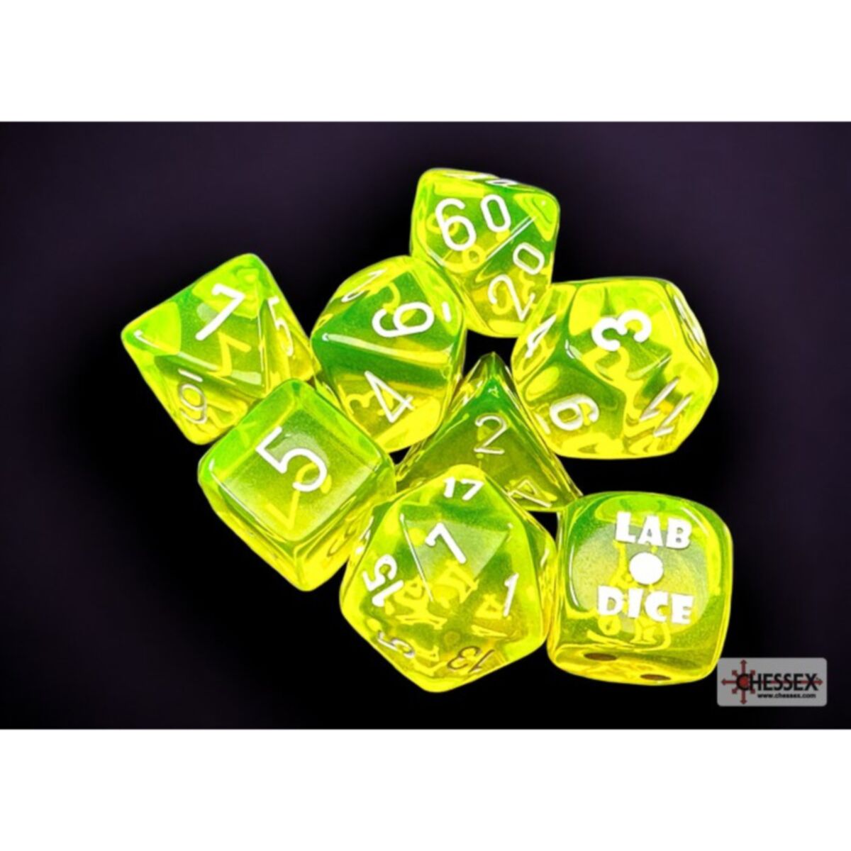 Chessex Lab Dice Polyhedral Dice Set
