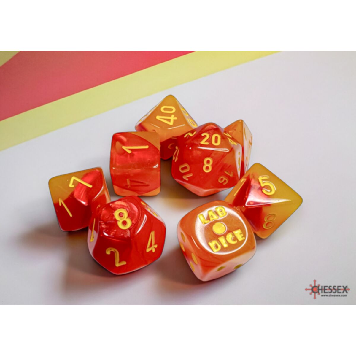 Chessex Lab Dice Polyhedral Dice Set