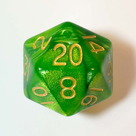 MDG – Mega Acrylic d20: Combo Attack Green/L