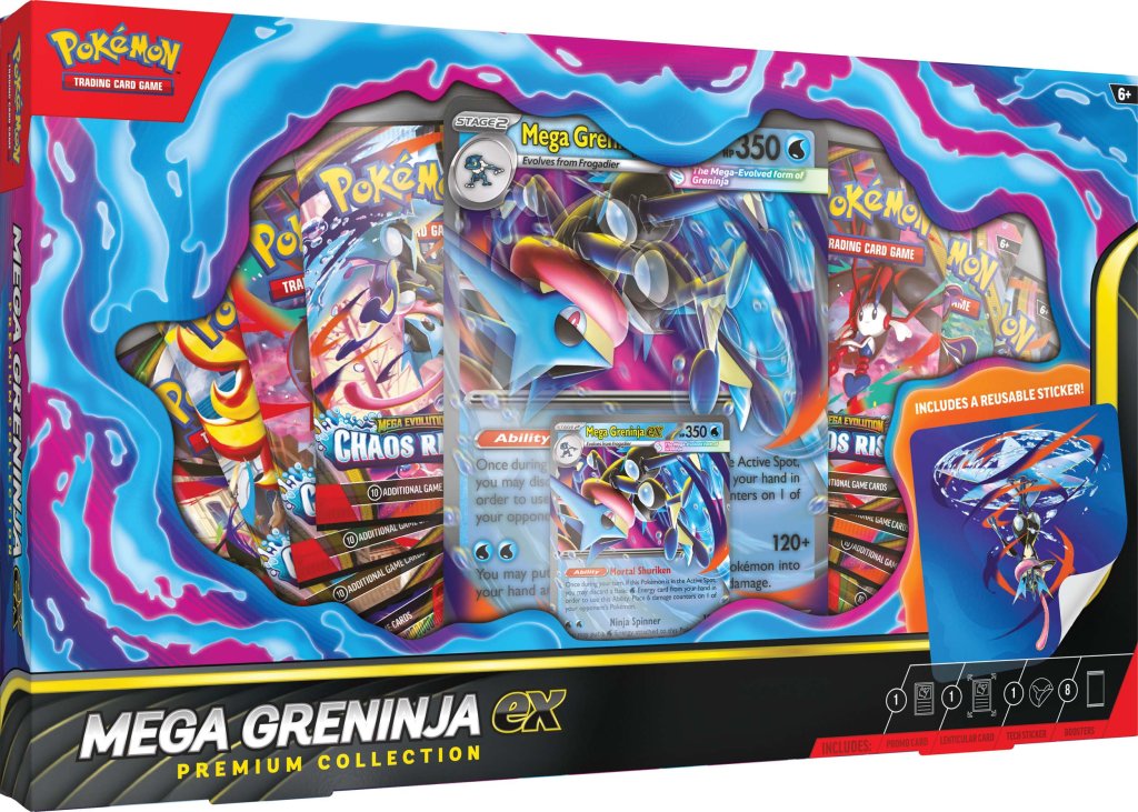 Pokémon TCG: Mega Greninja ex Premium Collection Pre-Order (Limit 1, Pick up in-store only)