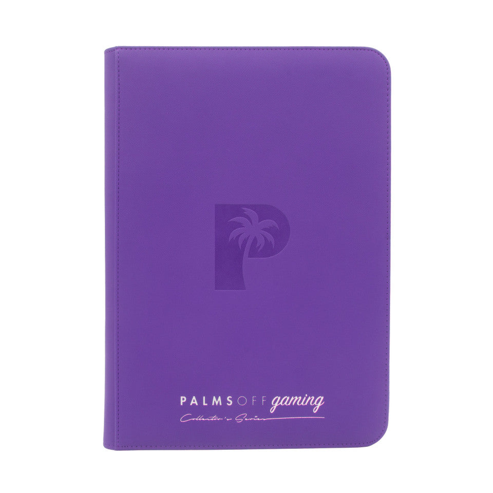 Palms Off Collector’s Series Top Loader Zip Binder – Purple
