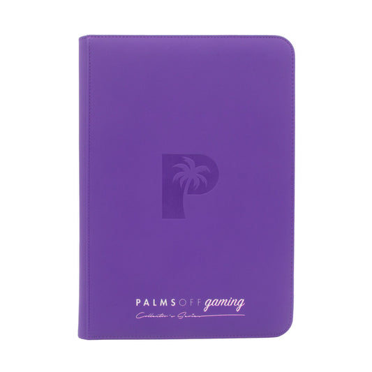 Palms Off Collector’s Series Top Loader Zip Binder – Purple