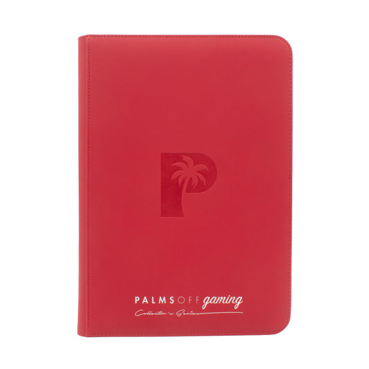 Palms Off Collector’s Series Top Loader Zip Binder – Red