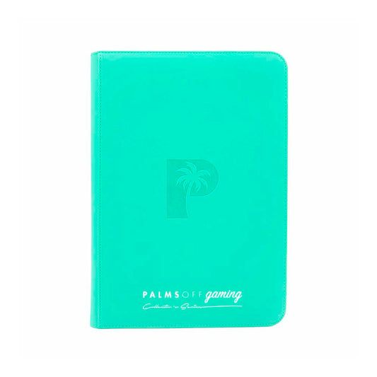 Palms Off Collector’s Series Top Loader Zip Binder – Turquoise
