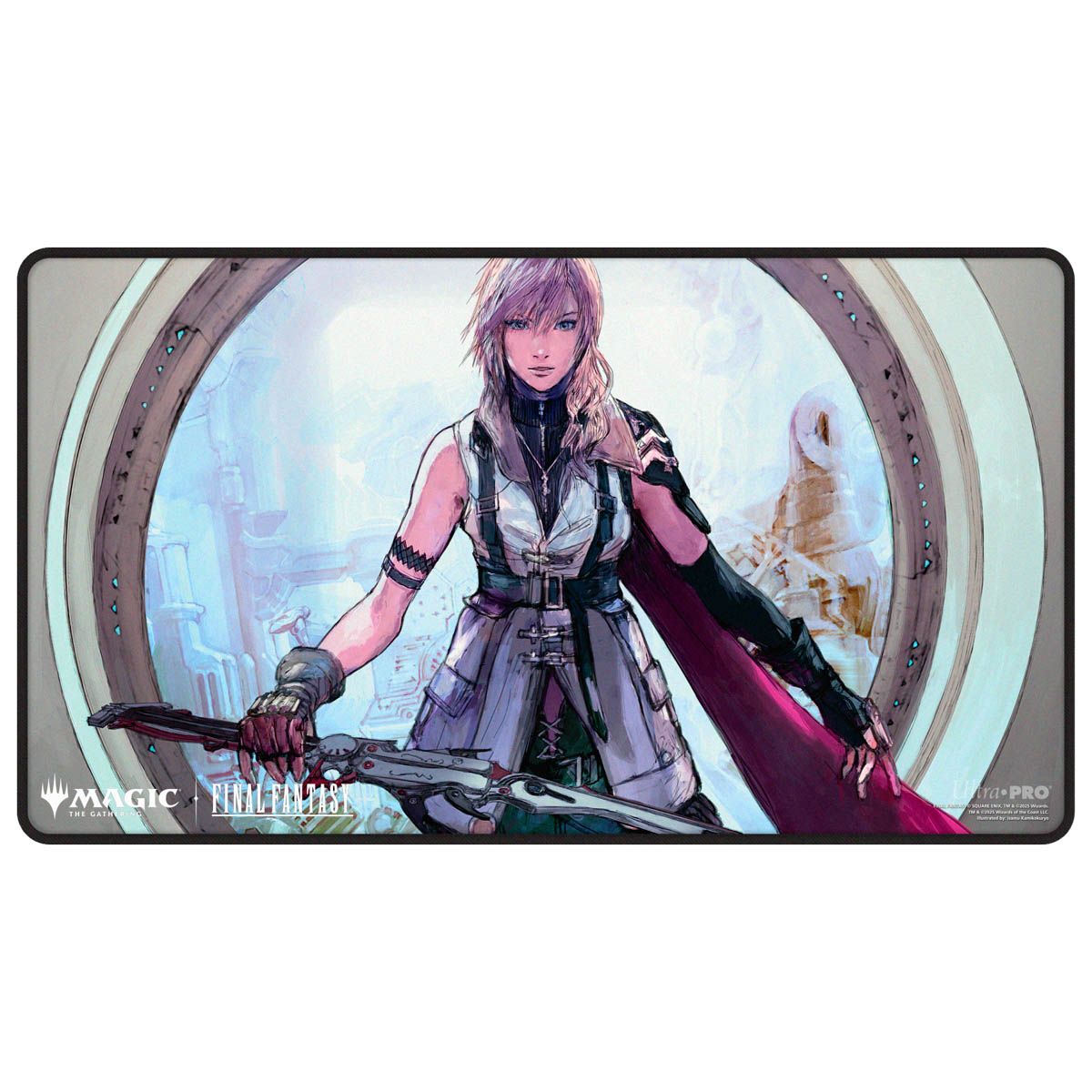Ultra Pro: UP38763 Magic the Gathering - FINAL FANTASY Black Stitched Playmat Premium W for MtG